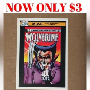 Marvel 1990 Wolverine #1 Comics 1st Edition Movie Collector Card